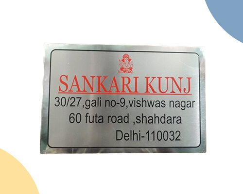 name-plate